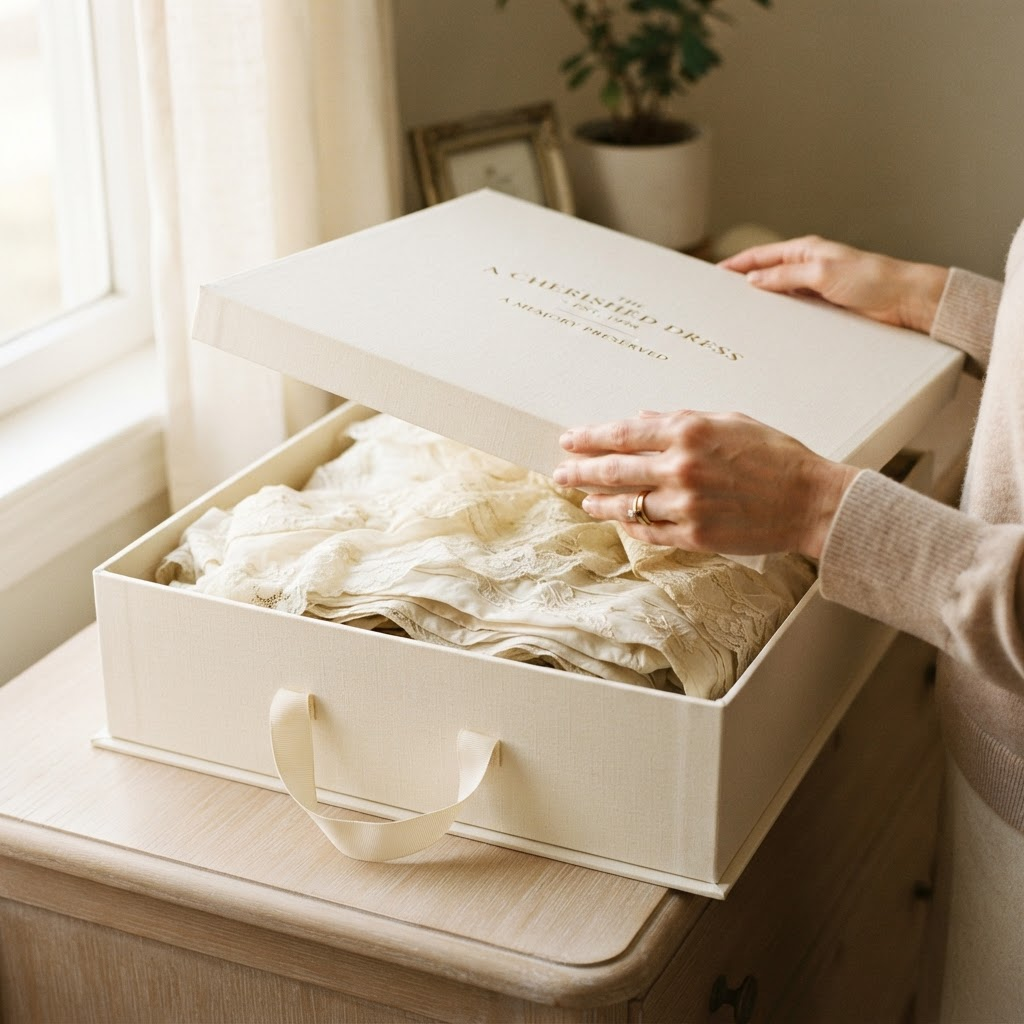 Wiederentdecken des Brautkleides nach Jahren